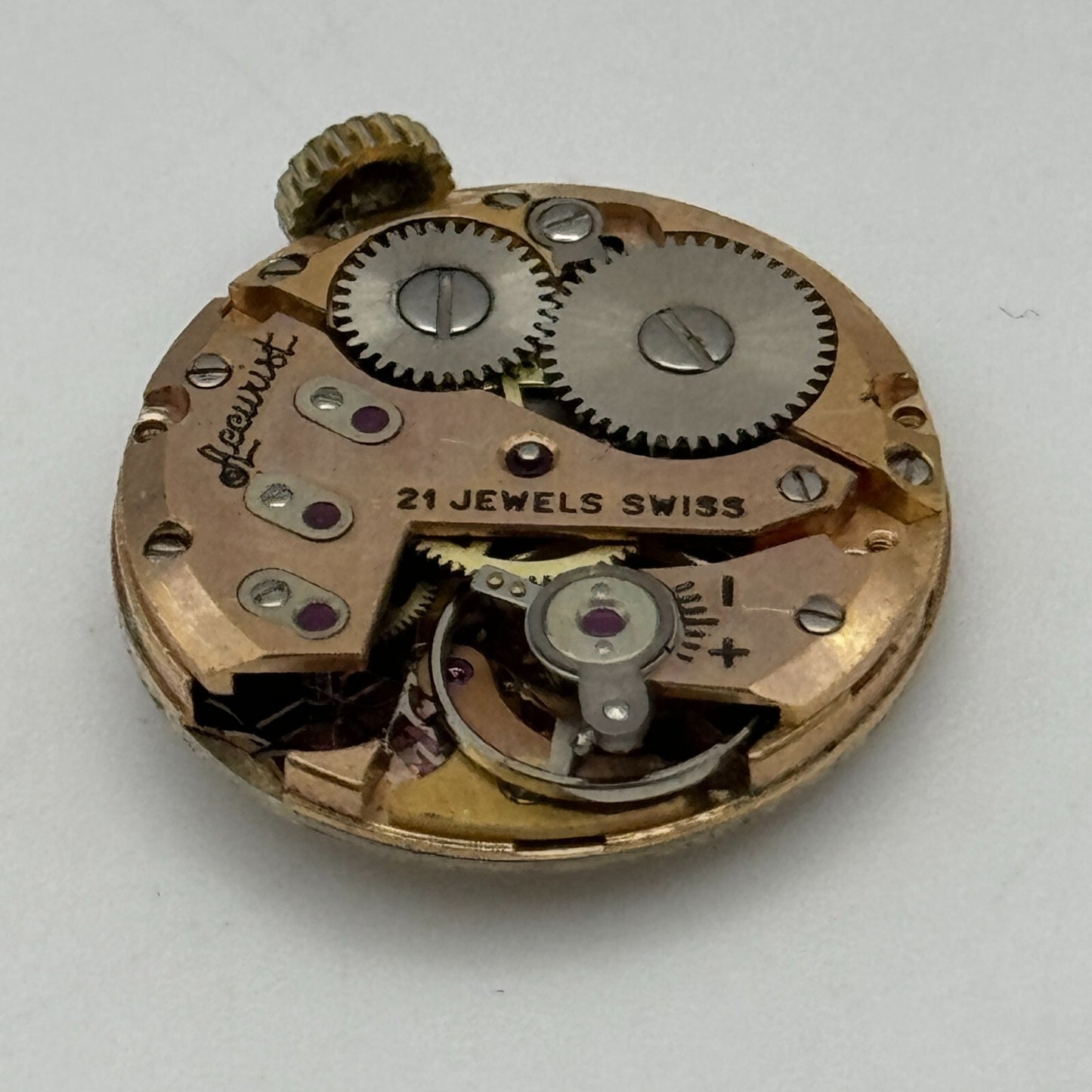 19.7mm Accurist AS 1156 A Schild Balance Ok Ladies Swiss Watch Movement PARTS