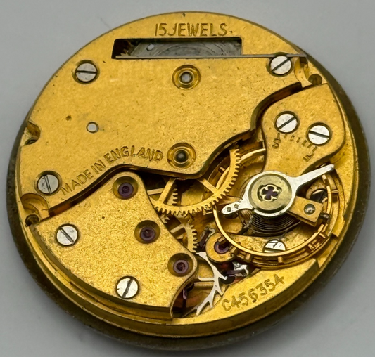 Smiths De Luxe C456354 Watch Movement Manual Wind Vintage Parts Repair 28.8mm