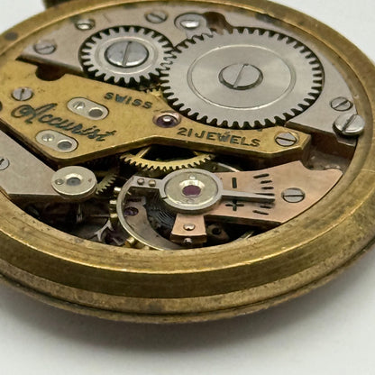 AS 1002 984 Watch Movement Accurist Manual Wind Vintage Parts Repair 29.8mm