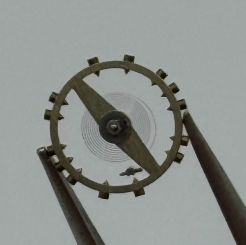 ETA 2410 Balance Wheel Complete And Spring 6 3/4’’’ 1059 M Watch Movement Parts