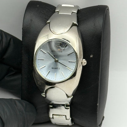 Ellesse Ladies Quartz Watch Silver Tone Bracelet Steel Japan Working 28mm