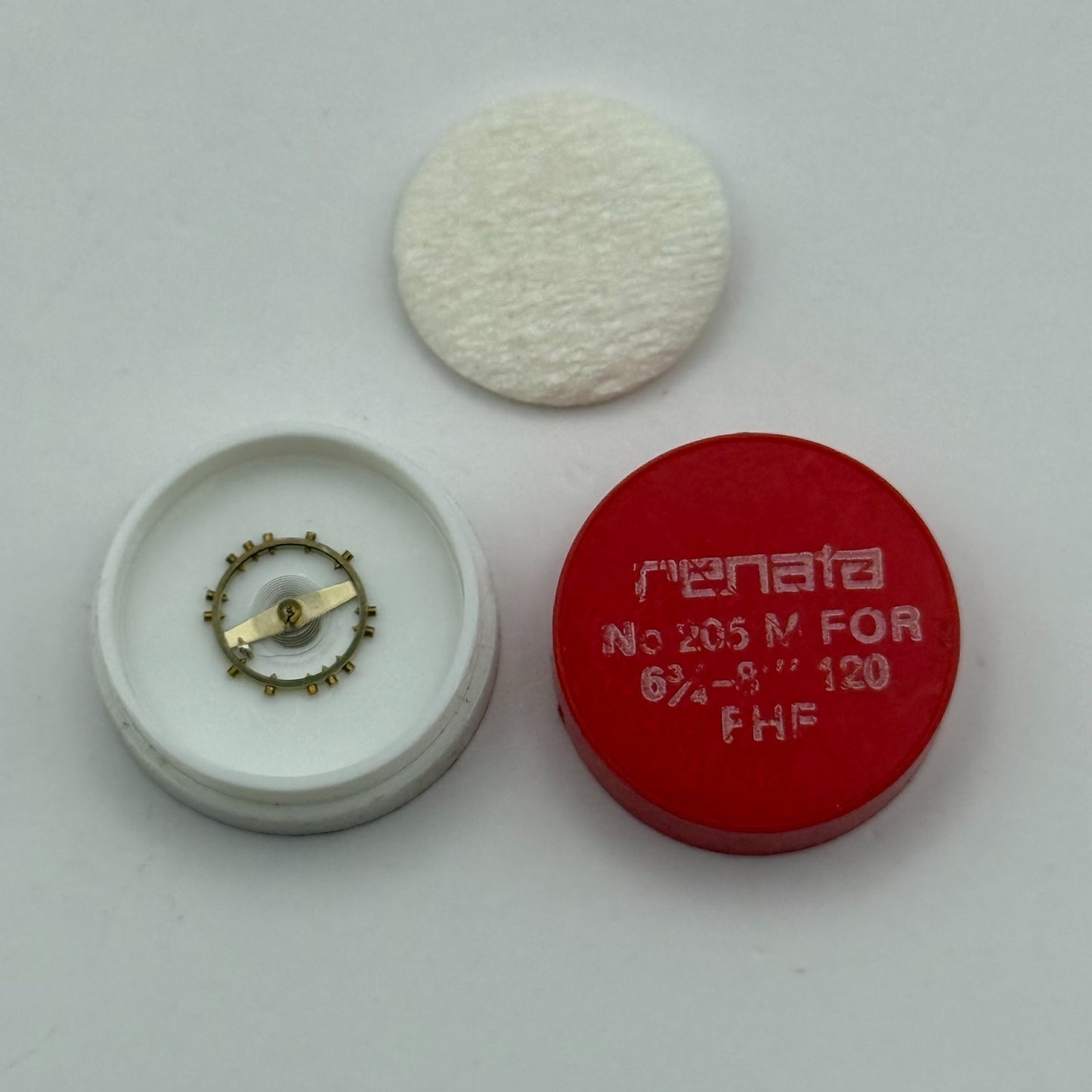 FHF 120 Balance Wheel Complete And Spring 6 3/4–8’’’ 205 M Watch Movement Parts