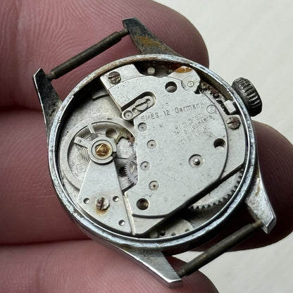 25mm Emes Germany EB 8481-74 Vintage Swiss Manual Wind Watch PARTS / REPAIR