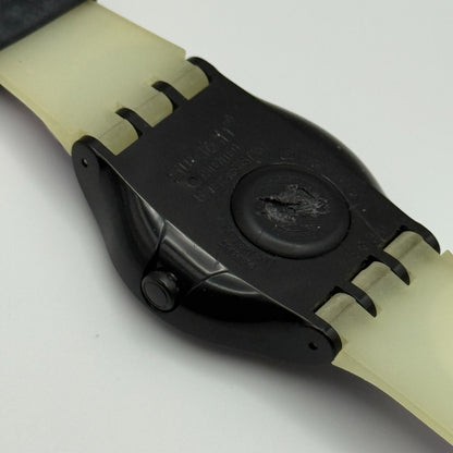 2005 Swatch Jelly in Jelly Purple Mystery SUJB101 Quartz Watch + Box 36mm