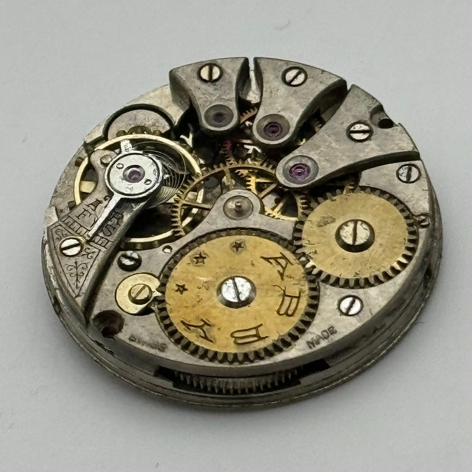 25.2mm Interesting Abby Trench Watch Movement Manual Wind Swiss Vintage PARTS