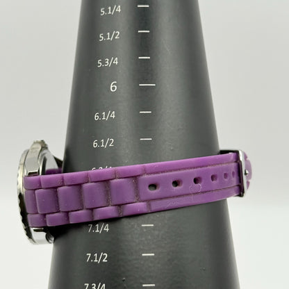 Sekonda Ladies Quartz Watch Purple Dial & Strap Working 32mm New Battery