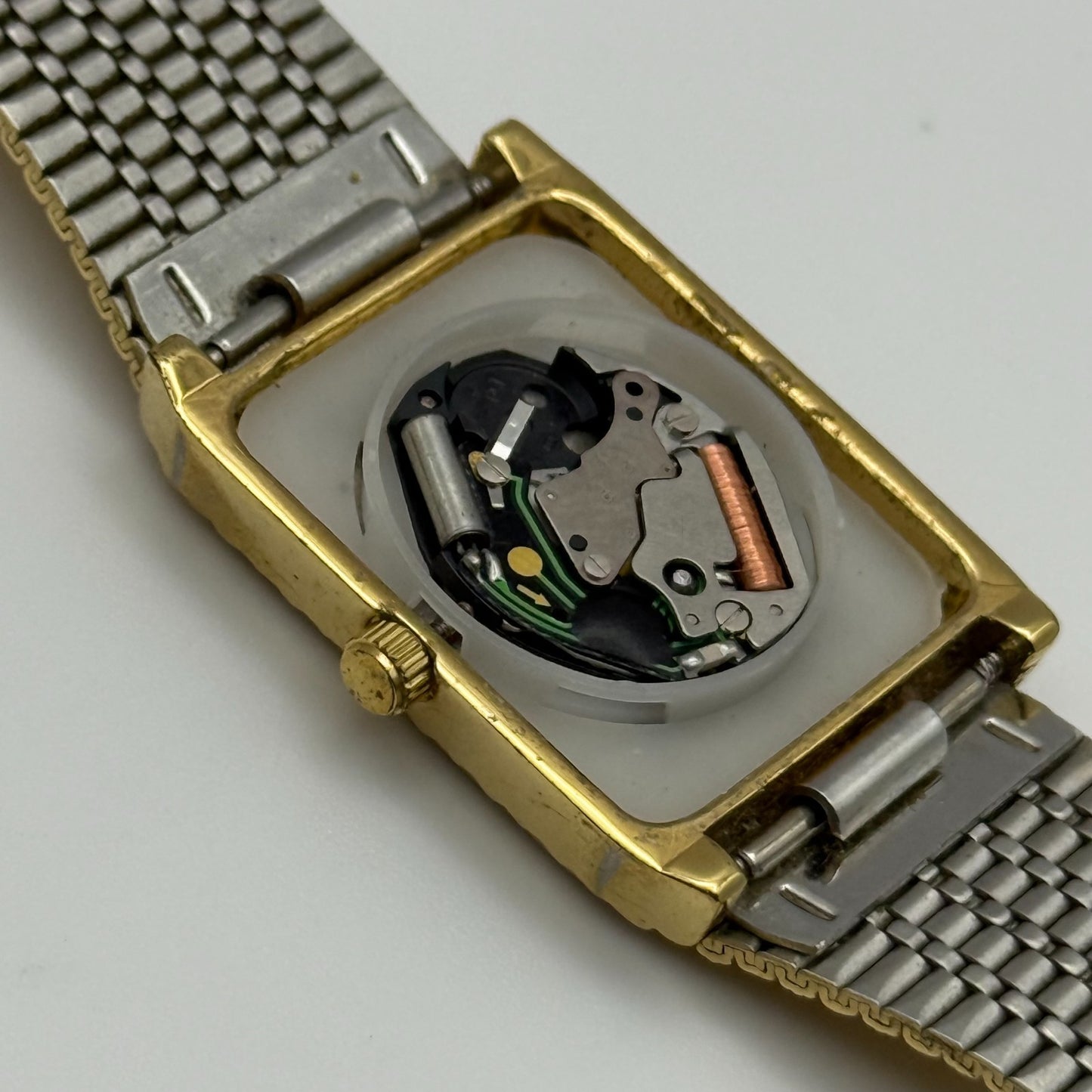 Limit Ladies Quartz Watch Black Dial Gold Tone Bracelet 24mm PARTS REPAIR