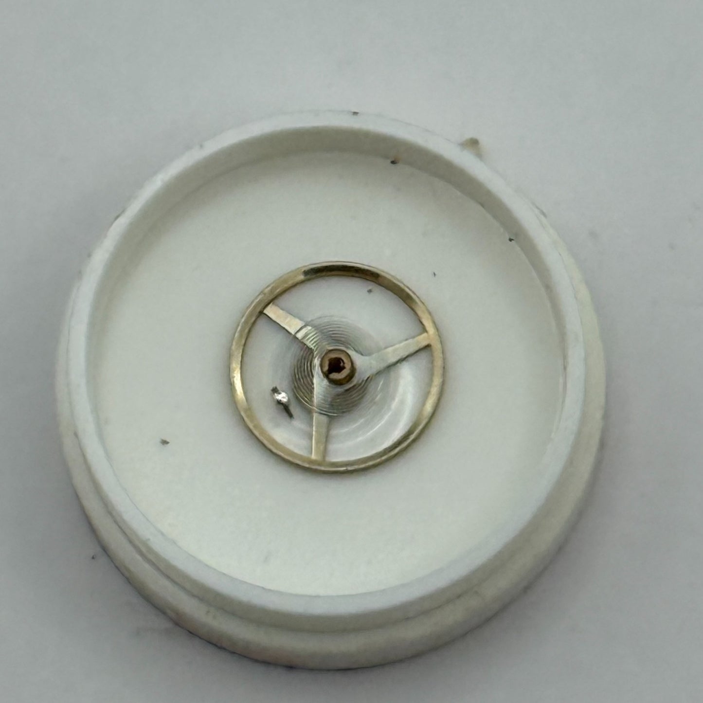 ETA 2487 Balance Wheel Complete And Spring Ord + Inca Watch Movement Parts 