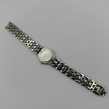 Pulsar Ladies Quartz Watch White Dial Two Tone Bracelet Japan Working 26mm