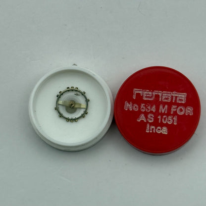 AS 1051 Balance Wheel Complete And Spring 534 M Watch Movement Parts NOS
