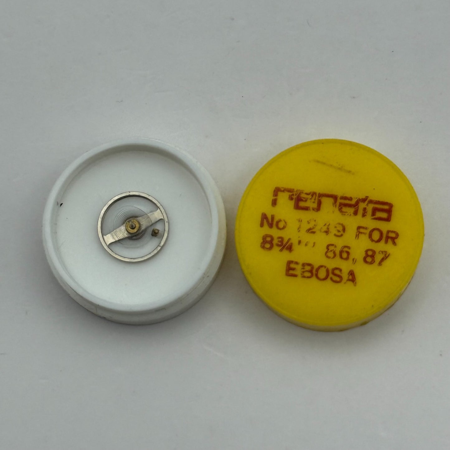 Ebosa 86 87 Balance Wheel Complete And Spring 8¾’’’ 1249 Watch Movement Parts 