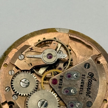 ETA 2409 Watch Movement Running Accurist Date Manual Wind Vintage Parts 25.8mm
