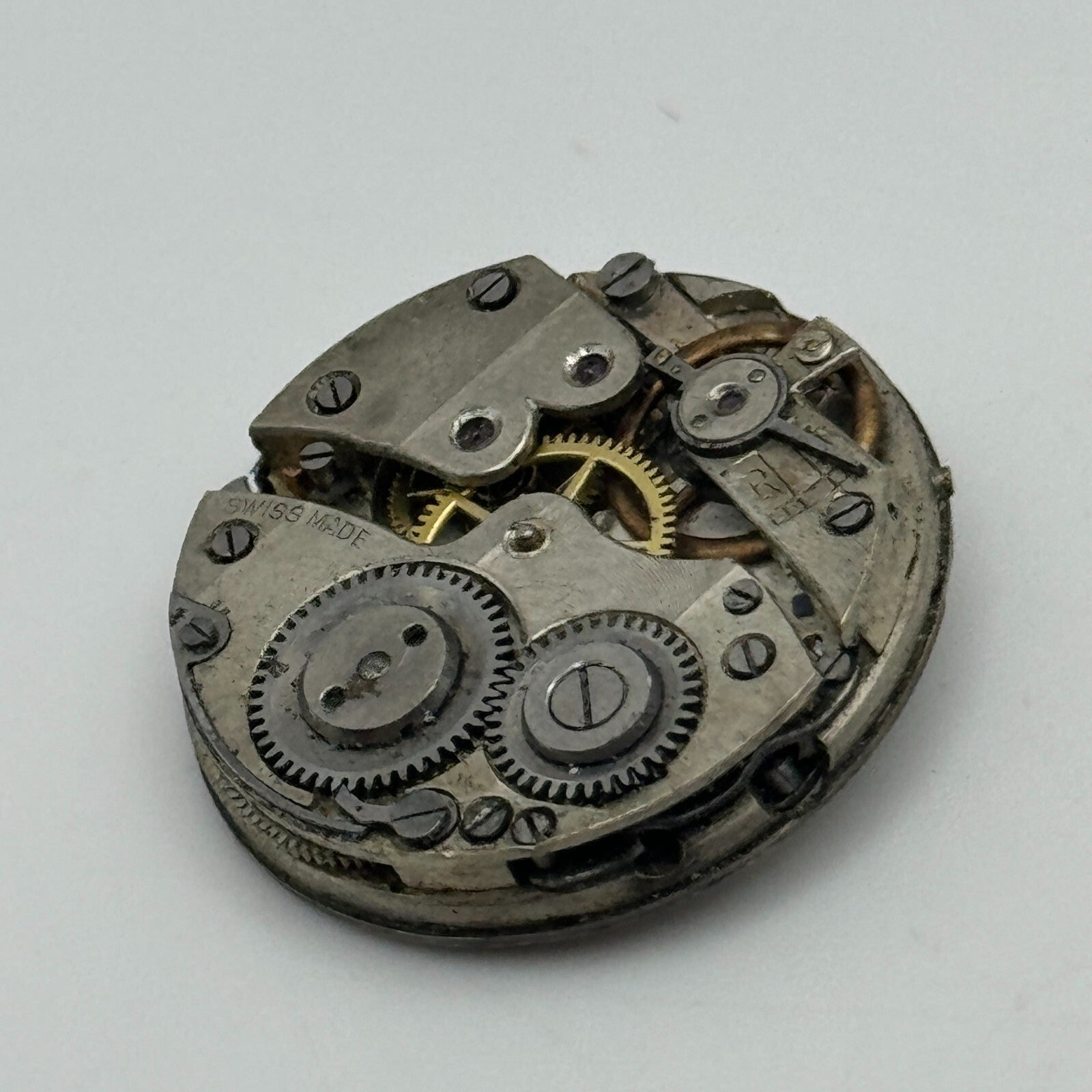 24.5mm Antique Cylinder Escapement Swiss Trench Watch Movement Manual Wind PARTS