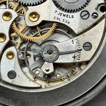 Winegartens Railway Regulator Cortebert Cal 534 Screw Case Pocket Watch Running