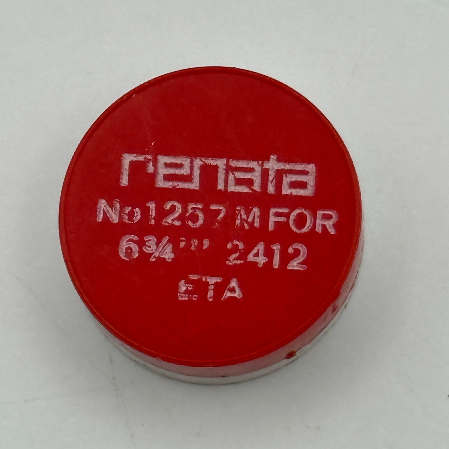 ETA 2412 Balance Wheel Complete And Spring 6 3/4’’’ 1257 M Watch Movement Parts