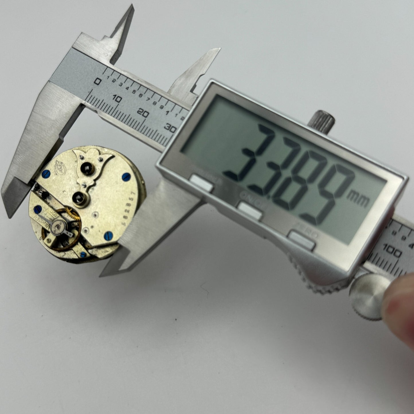 36.2mm Antique Unidentified Key Wound Pocket Watch Movement PARTS REPAIR SPARES