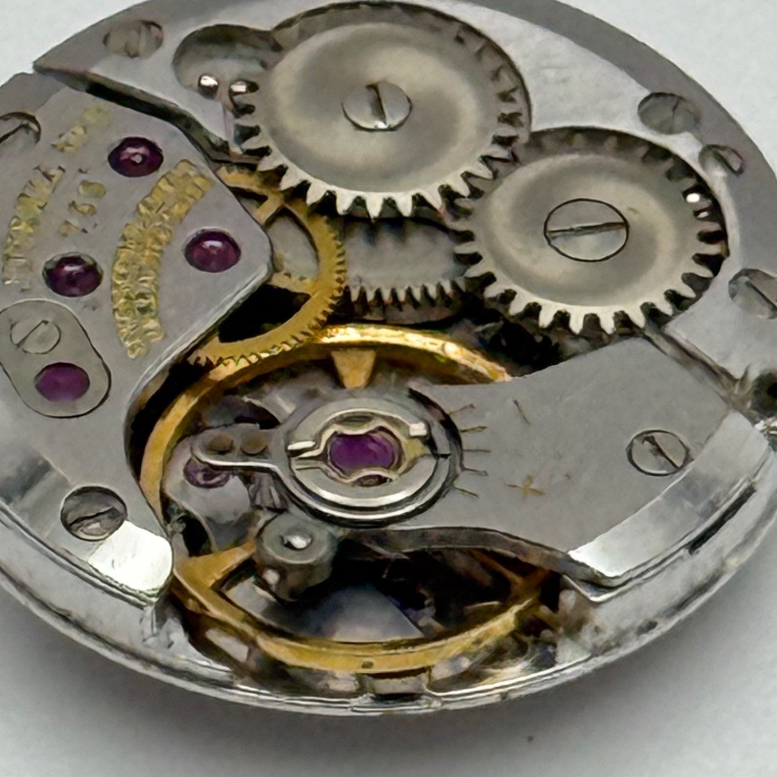 Juvenia 765 Watch Movement MFG Manual Wind Vintage Swiss Parts Repair 17.5mm