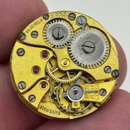 23.6mm J W Benson 15 Jewels Balance Ok Swiss Manual Wind Watch Movement PARTS