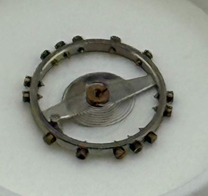 ETA 2410 Balance Wheel Complete And Spring 6¾’’’ 1059 M Watch Movement Parts NOS