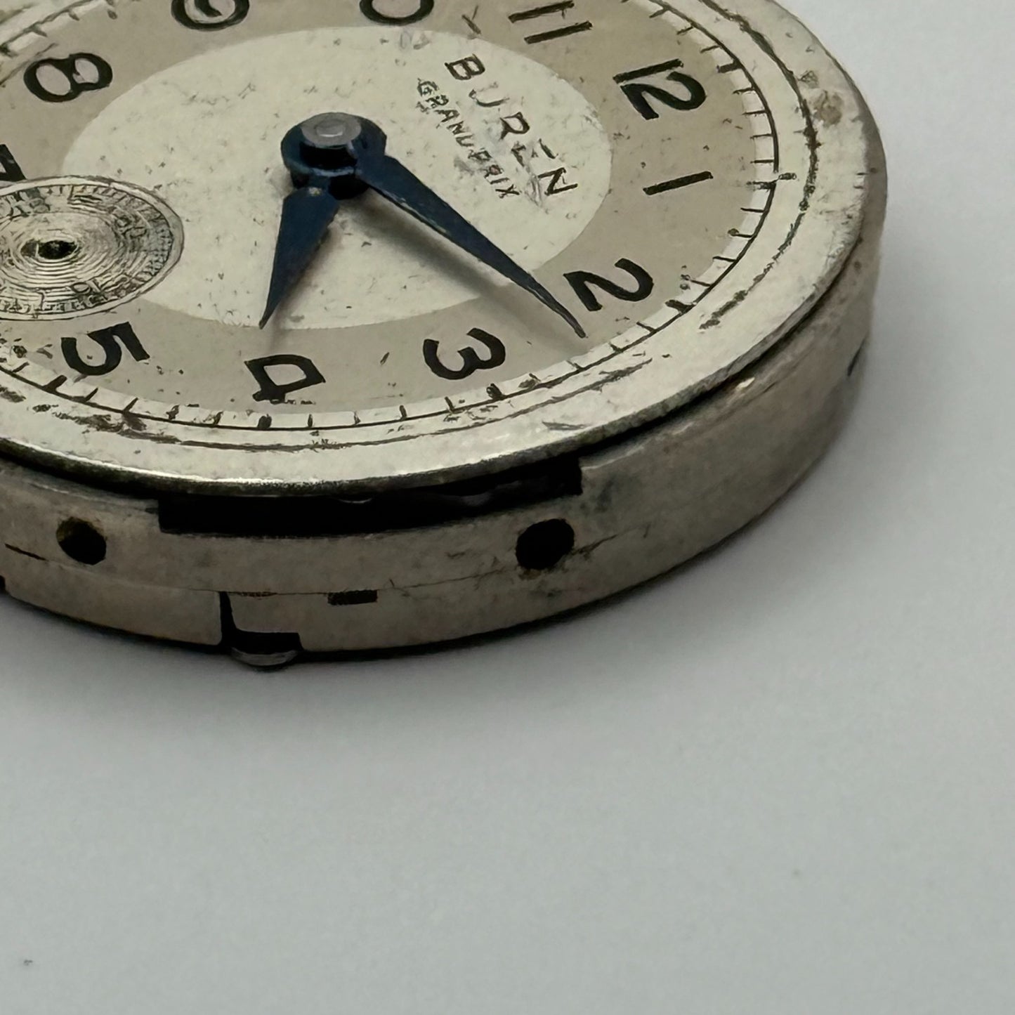 Buren 410 Grand Prix Watch Movement Manual Wind Vintage Parts Repair 23.6mm