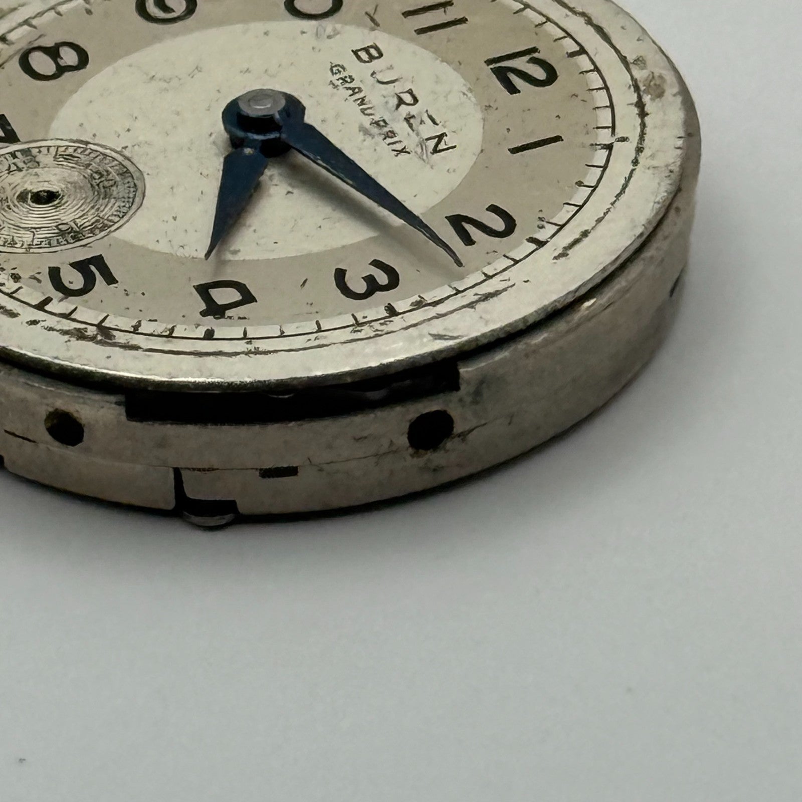 Buren 410 Grand Prix Watch Movement Manual Wind Vintage Parts Repair 23.6mm