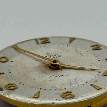 Smiths 27.CS. De Luxe Watch Movement Manual Wind Vintage Parts Repair 26.9mm
