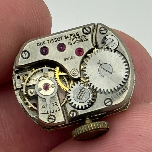 13.5mm Tissot 13.6 Swiss 15 Jewels Manual Wind Ladies Watch Movement PARTS