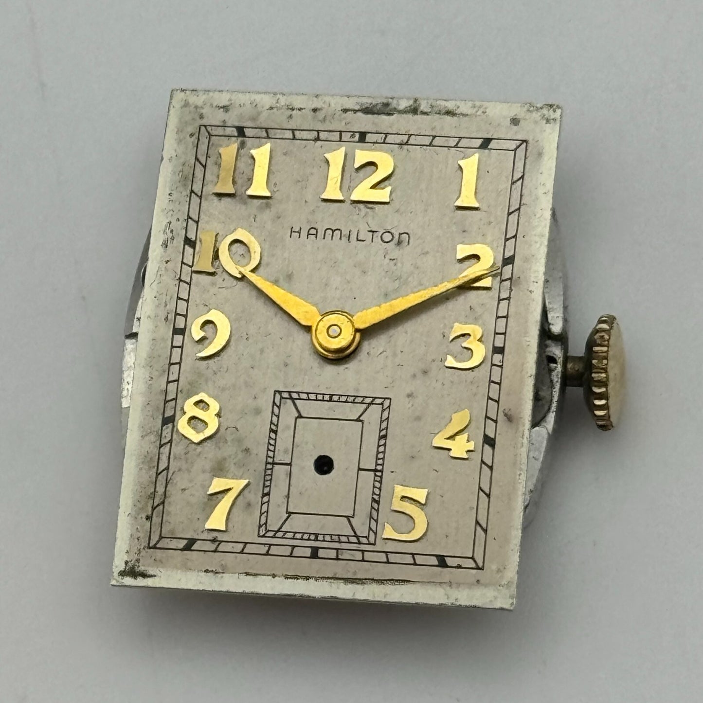 20.4mm Running Hamilton Cal 770 Manual Wind 22 Jewels USA Watch Movement PARTS
