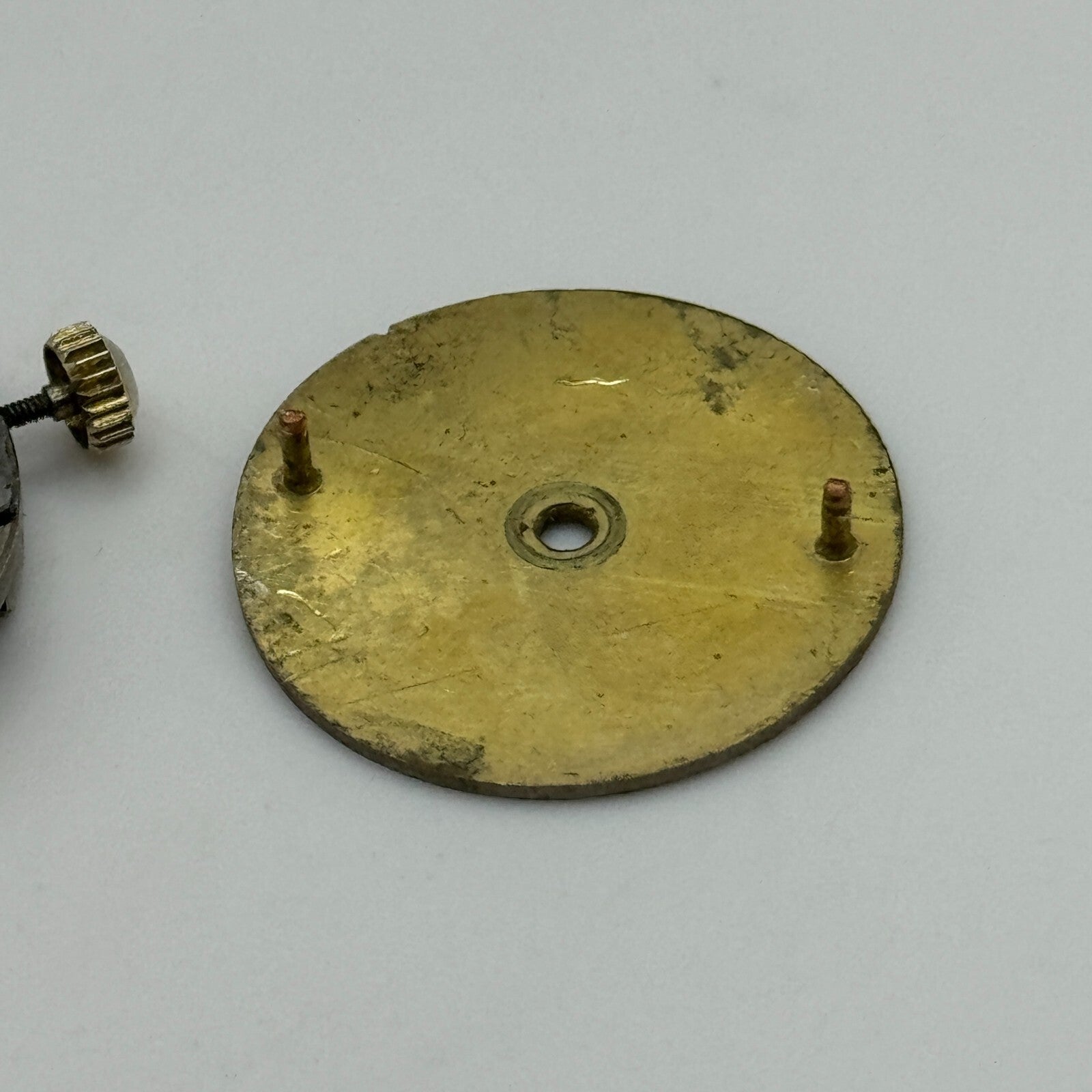 23.6mm Unidentified 15 Jewels Manual Wind Watch Movement Swiss Vintage PARTS