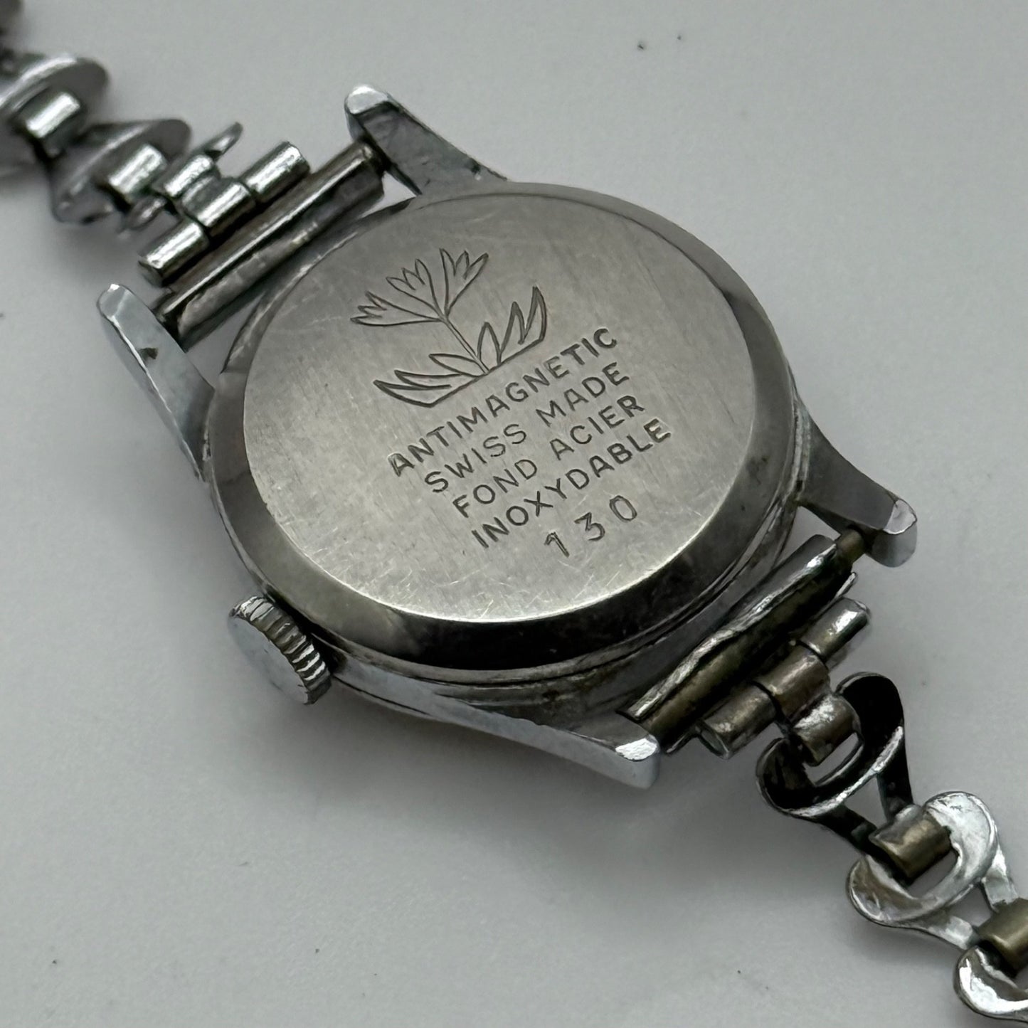 21mm Vintage Diantus 15 Jewels Sub Seconds Swiss Manual Wind Watch PARTS REPAIR