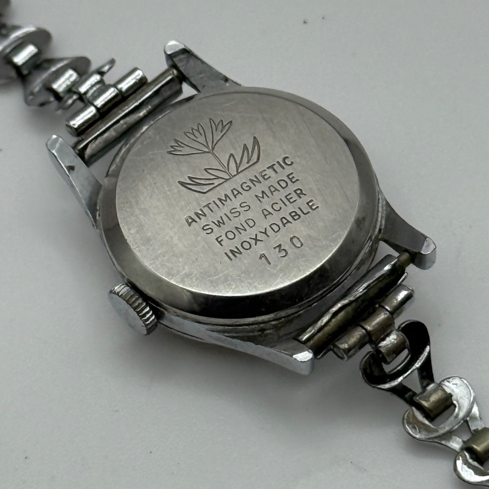 21mm Vintage Diantus 15 Jewels Sub Seconds Swiss Manual Wind Watch PARTS REPAIR