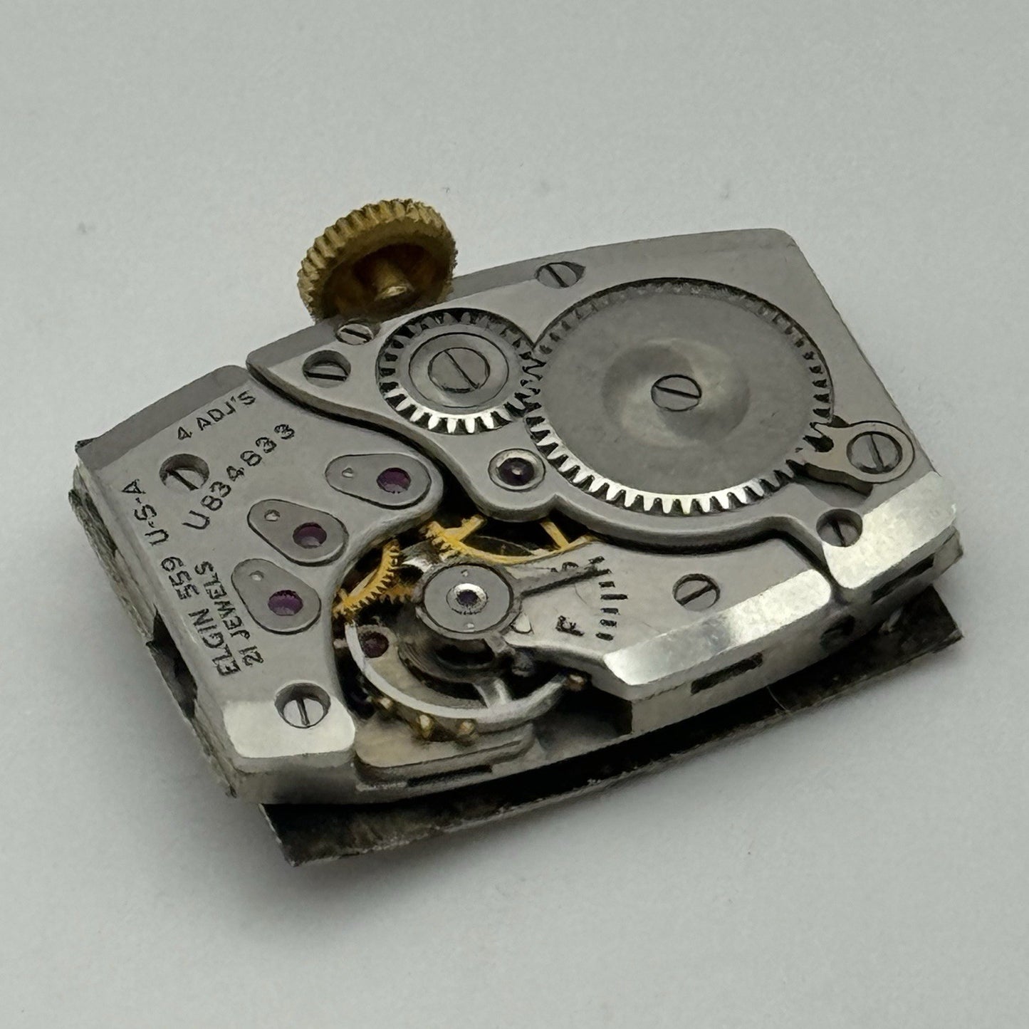 15/0s Running Lord Elgin Grade 559 Model 3 American Watch Movement PARTS SPARES