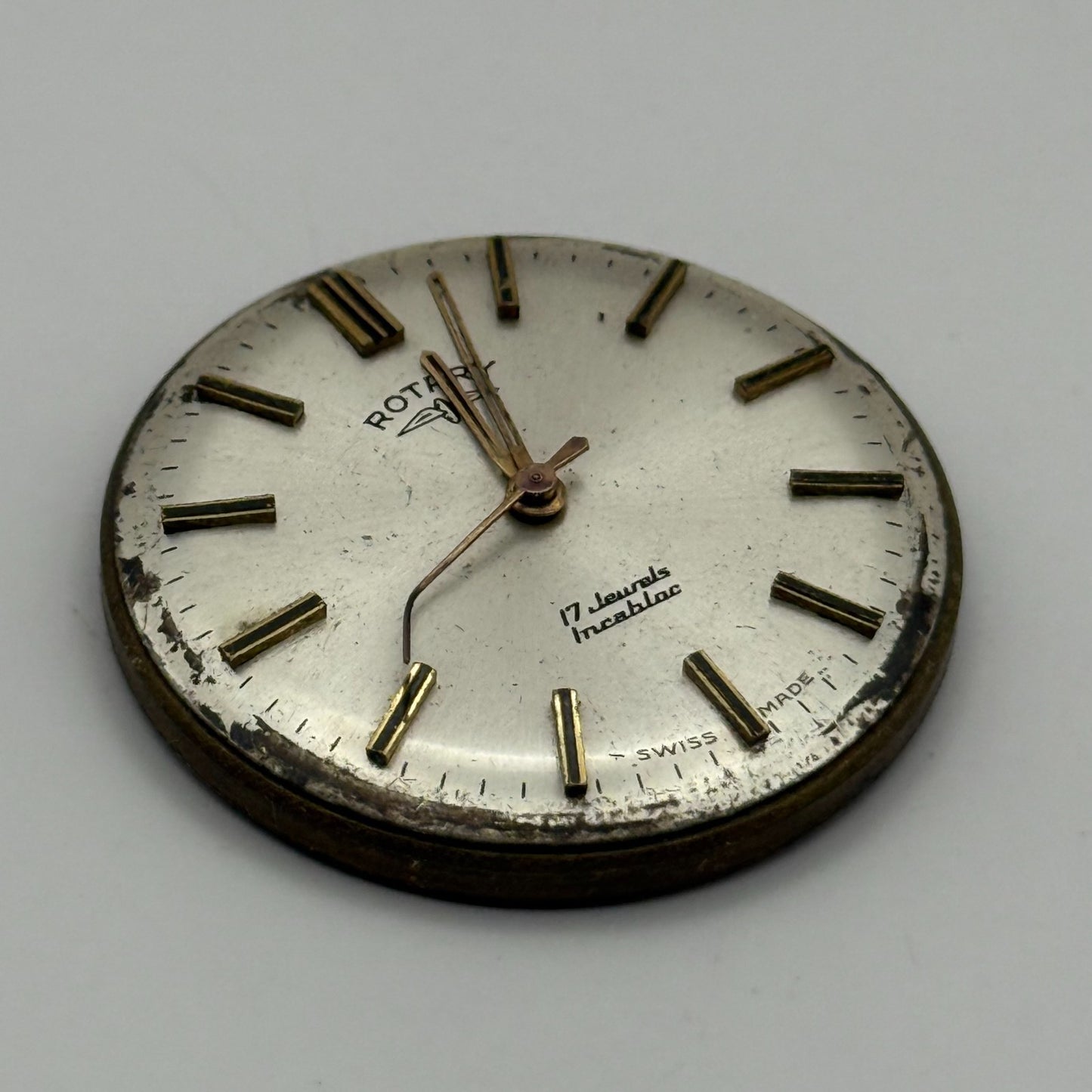 AS 1900/01 Watch Movement Rotary Manual Wind Vintage Swiss Parts Repair 25.2mm