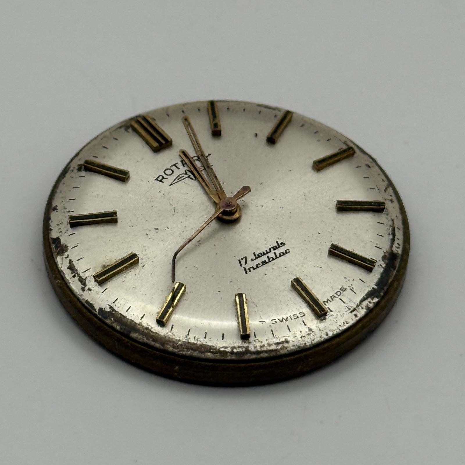 AS 1900/01 Watch Movement Rotary Manual Wind Vintage Swiss Parts Repair 25.2mm