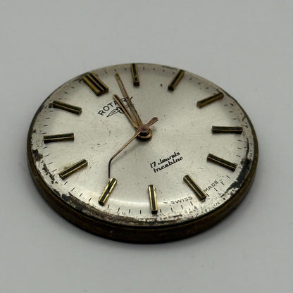 AS 1900/01 Watch Movement Rotary Manual Wind Vintage Swiss Parts Repair 25.2mm