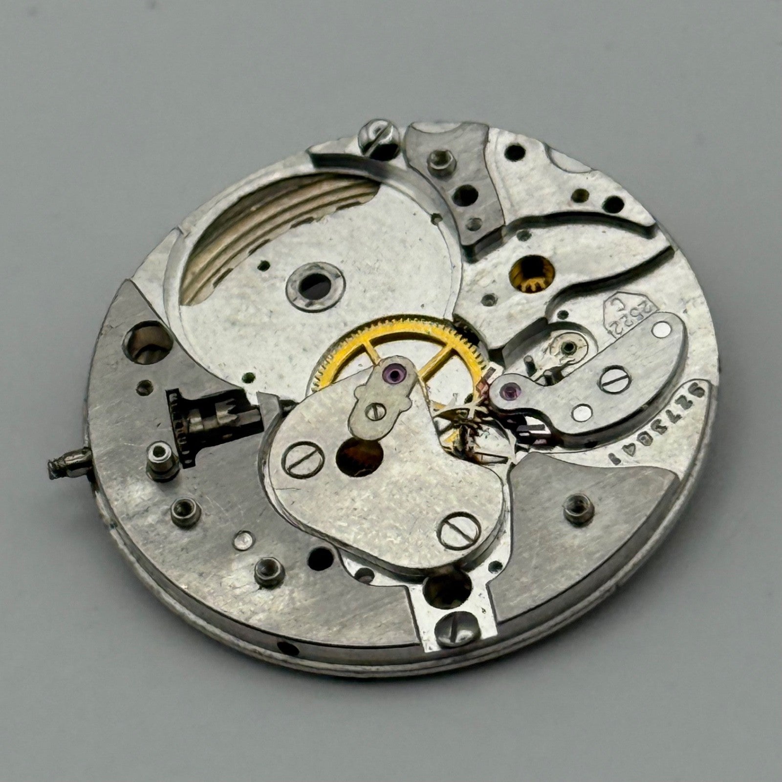 Zenith 2522C Watch Movement Vintage Incomplete Date Swiss Parts Repair 26.3mm