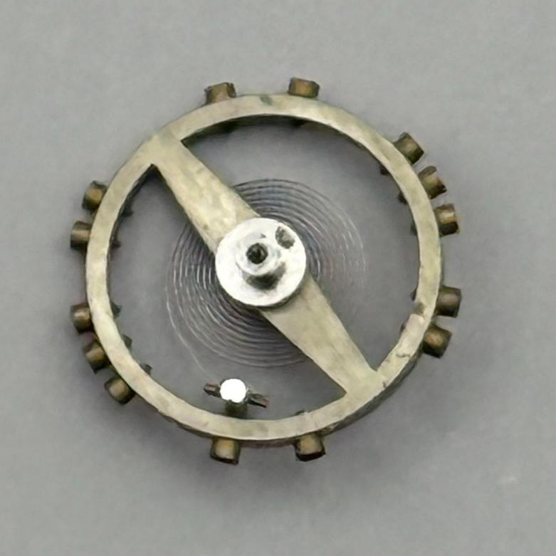 FEF 370 371 Balance Wheel Complete And Spring  176 Watch Movement Parts NOS 