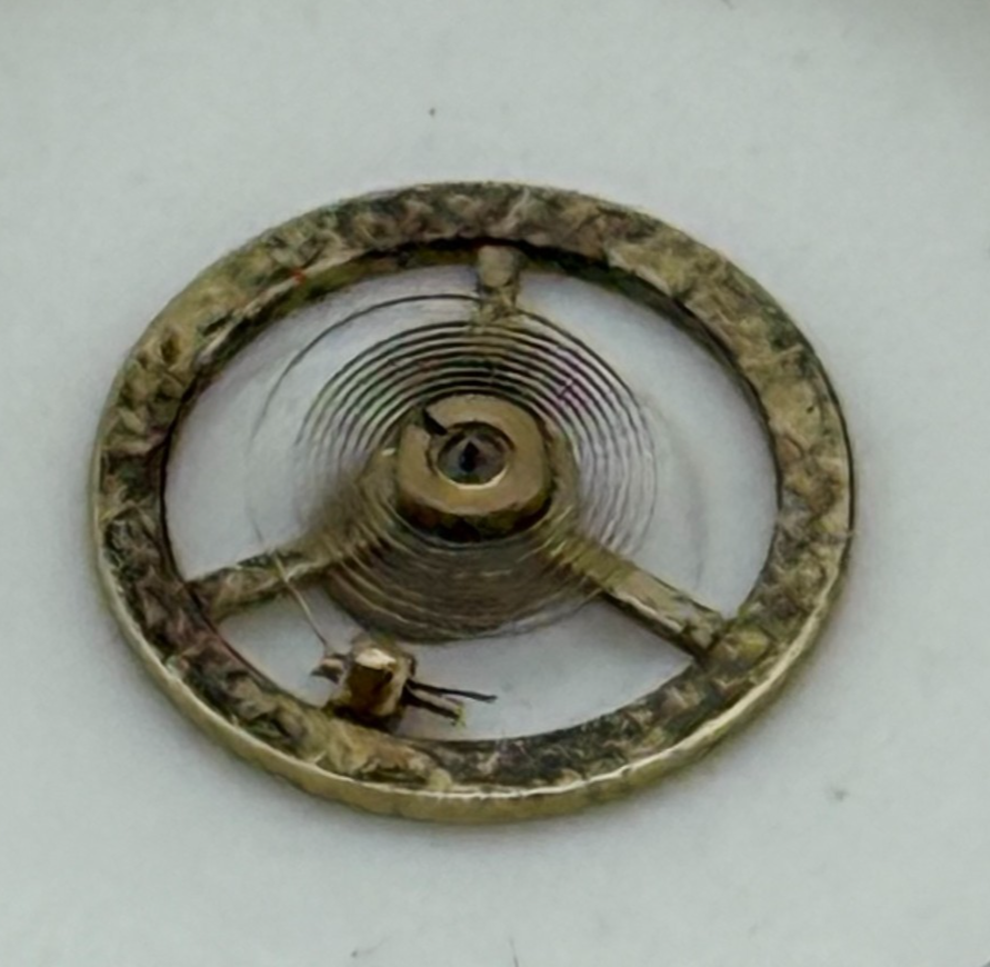 Forester 308 Balance Wheel Complete And Spring  5¼’’’ Watch Movement Parts 