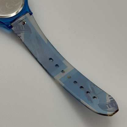 34mm Working RARE Zeon R2-D2 Lucasfilm LTD Blue 34mm Quartz Watch New Battery