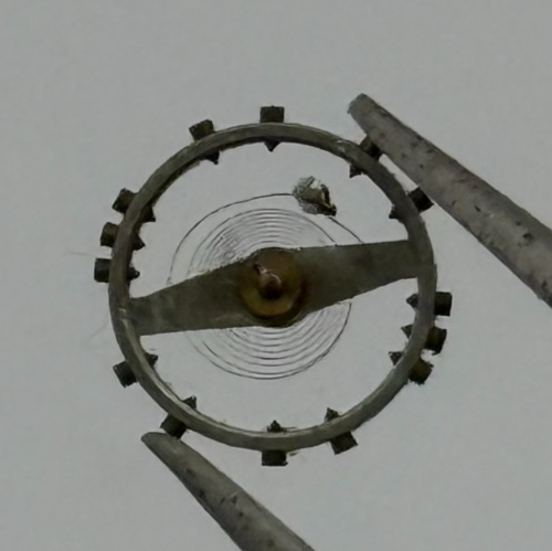 ETA 761 1201 Balance Wheel Complete And Spring 145 Watch Movement Parts NOS