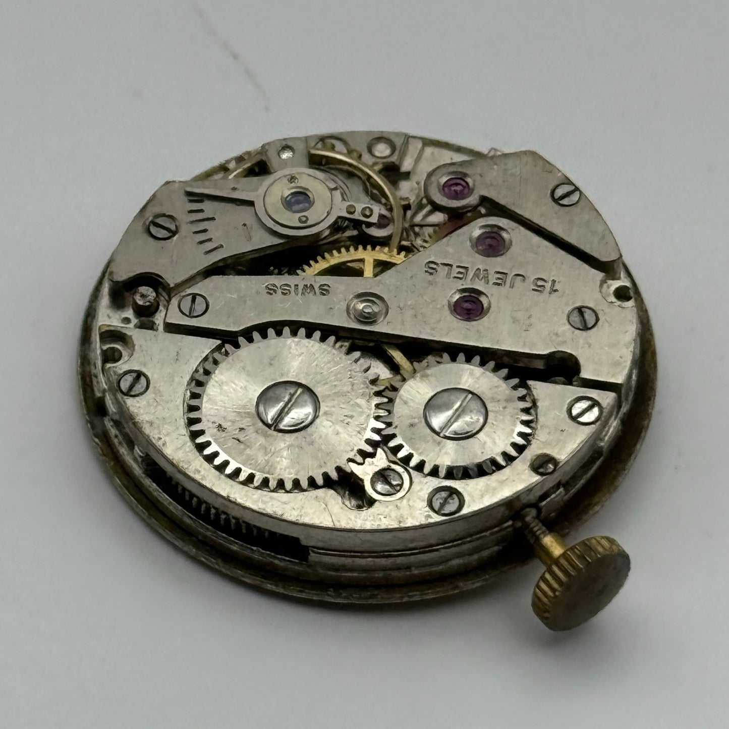 AS 1123 1124 Watch Movement Avia Manual Wind Vintage Swiss Parts Repair 25mm