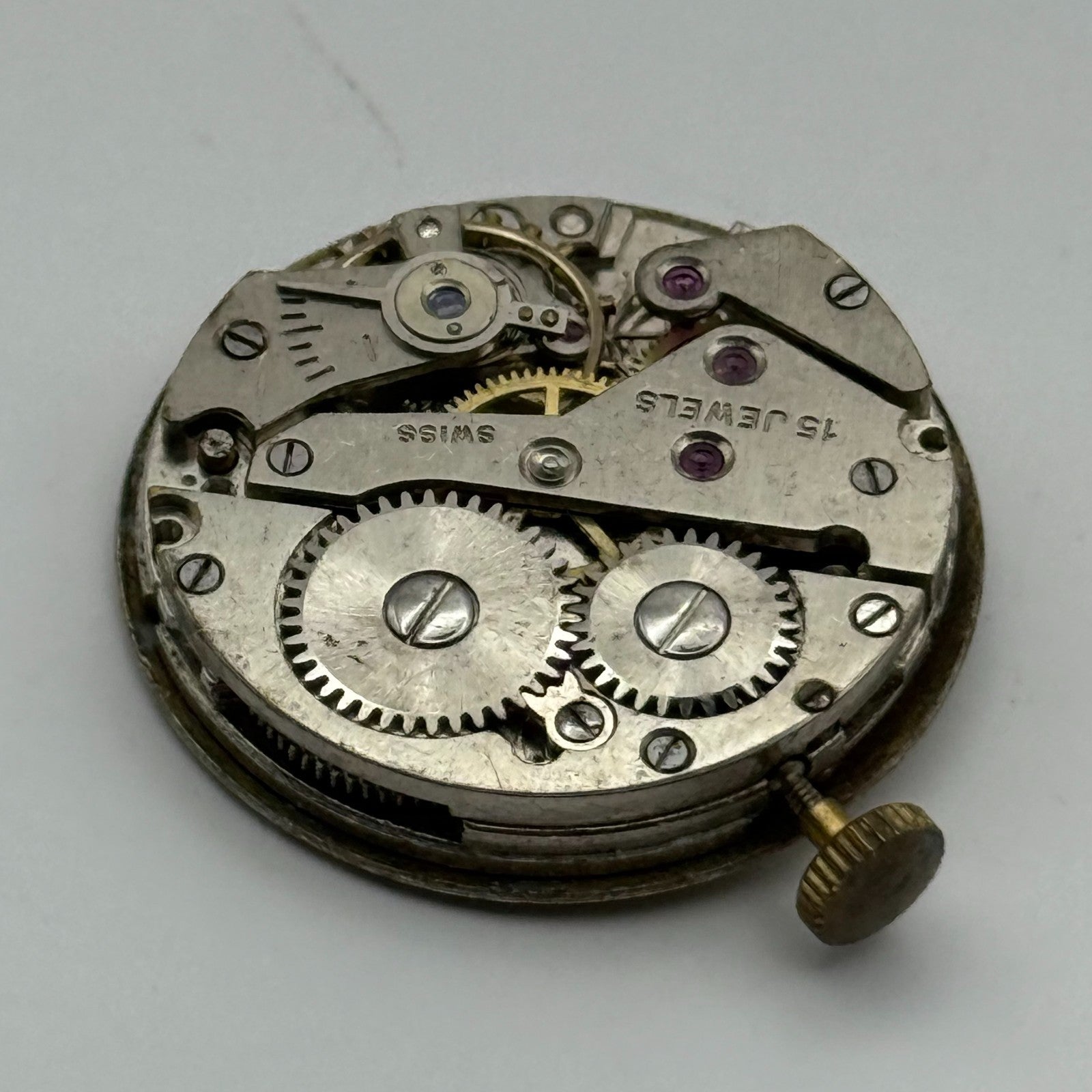 AS 1123 1124 Watch Movement Avia Manual Wind Vintage Swiss Parts Repair 25mm