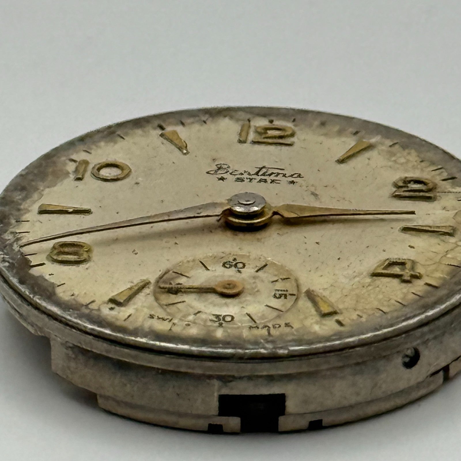 ETA 1260 Watch Movement Bentima Star Manual Wind Vintage Parts Repair 23.6mm