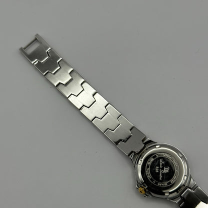 LS Louis Santini Ladies Quartz Watch Two Tone Bracelet Japan Working 24mm