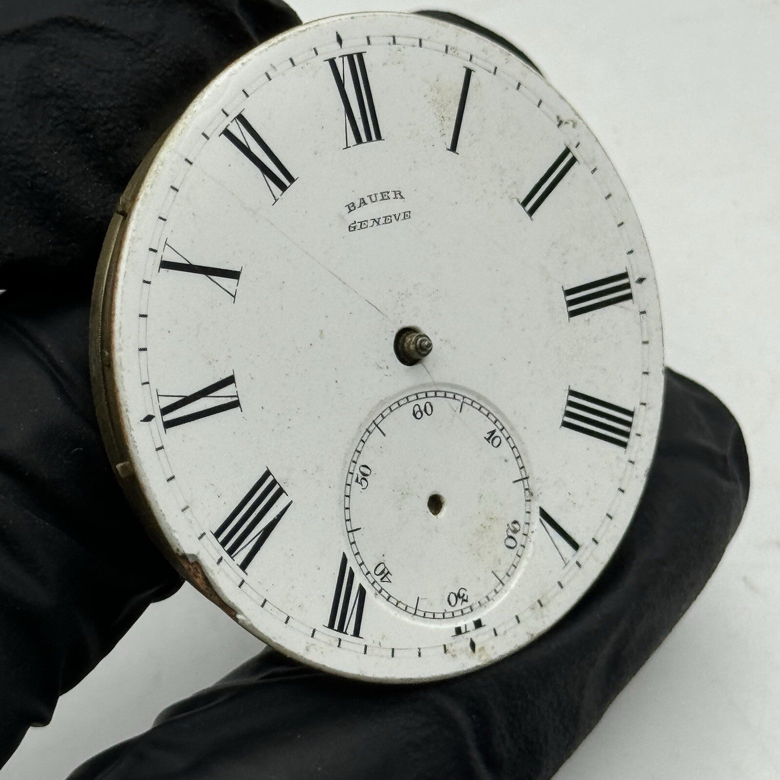 39.5mm Manual Wind Bauer Geneve No Balance Pocket Watch Movement FOR PARTS
