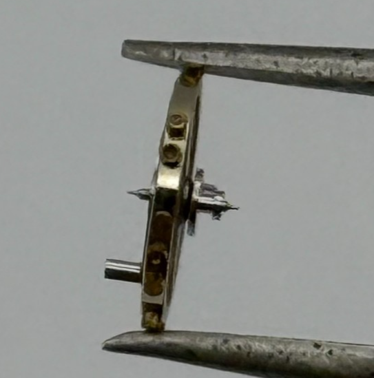 FHF 159 Balance Wheel Complete And Spring 3-10''' 190 M Watch Movement Parts NOS