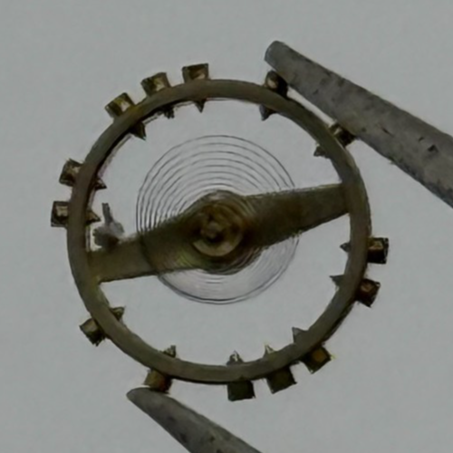 AS 976 1012 Balance Wheel Complete And Spring  29 M Watch Movement Parts NOS