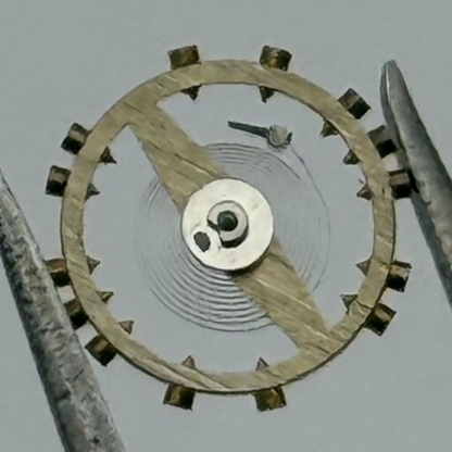 FEF 6600 Balance Wheel Complete And Spring  1181 M Watch Movement Parts NOS