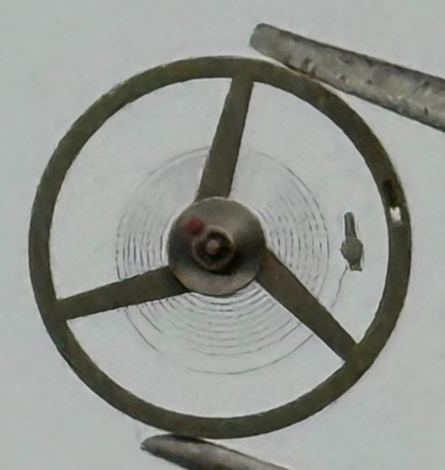 AS 1977-2 Balance Wheel Complete And Spring  1831 M Watch Movement Parts NOS