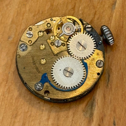 25mm Vintage Trench Style Manual Wind Swiss Made Red 12 Watch PARTS / REPAIR